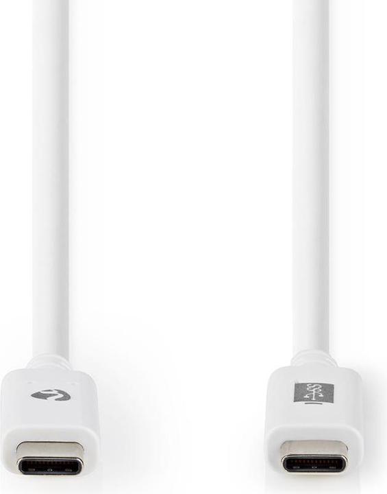 Produktbild Nedis USB-Kabel - USB 3.2 Gen 2 - Typ-C Stecker - 10 Gbps - 100 W - Vernickelt - 1 m - rund - PVC (1 m, USB 3.2 Gen 2, 100 W)