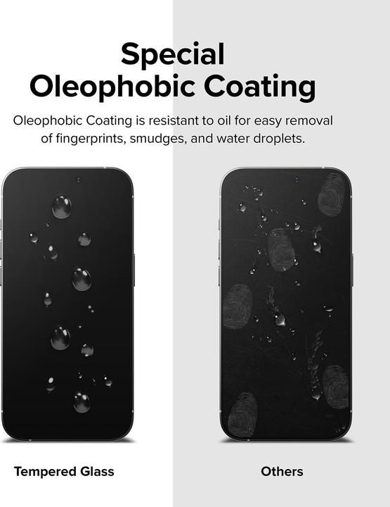 Actual product image Ringke Screen Protector for iPhone 14 Pro Max SCREEN PROTECTOR TEMPERED GLASS w installation Jig (Apple iPhone 14 Pro Max)