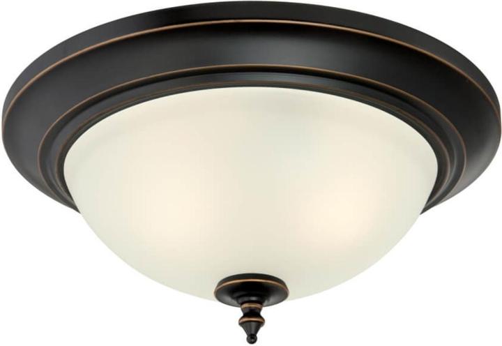 Actual product image Westinghouse Ceiling Light Harwell Amber Bronze & Frosted Glass (800 lm, E27)