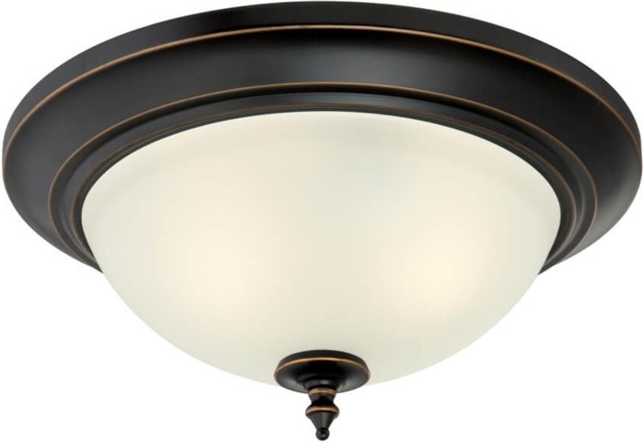 Produktbild Westinghouse Deckenleuchte Harwell Bernstein Bronze & Mattglas (E27)