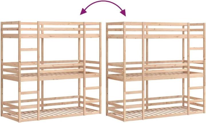 Produktbild vidaXL Dreifach-Etagenbett (80 x 200 cm)