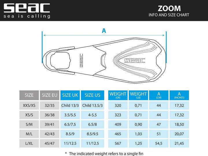 Produktbild Seac Flosse Zoom (S-M)