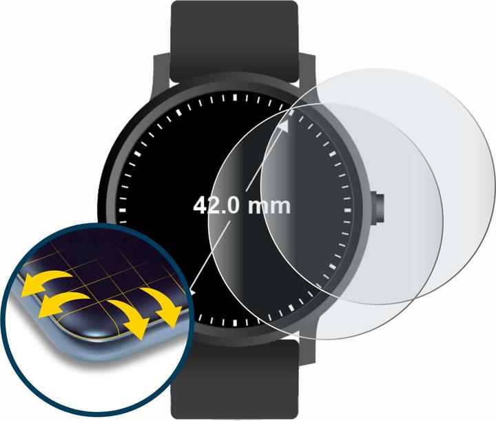 Produktbild BROTECT Fullscreen Schutzfolie Displayschutz Folie Matt Entspiegelungsfolie