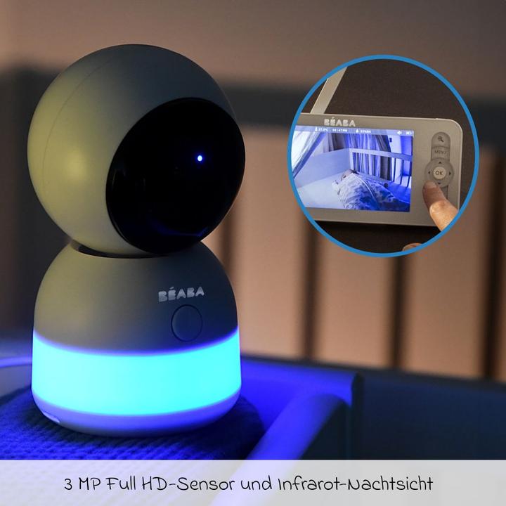 Actual product image Beaba BÃ © Aba Zen Night Light Babyfoon With Camera And App - Baby Monitor - Baby Camera With Night Light (Video & Audio, 300 m)