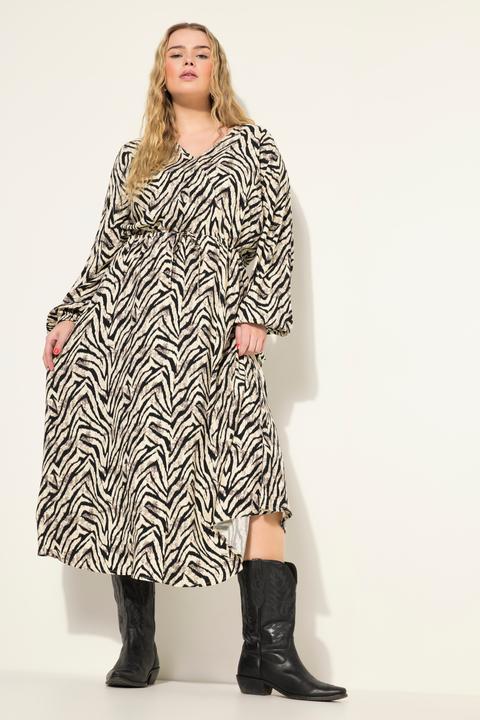 Produktbild Studio Untold Maxikleid, A-Line, Zebra Print, Wrap-Effekt (54)