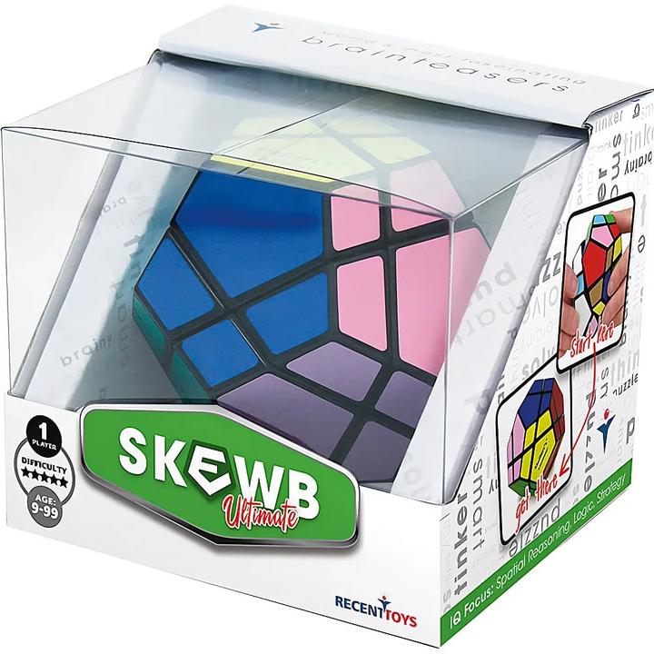 Recent Toys Skewb Ultimate, d/f da 9 anni, 1 giocatore, puzzle rotante, logic trainer