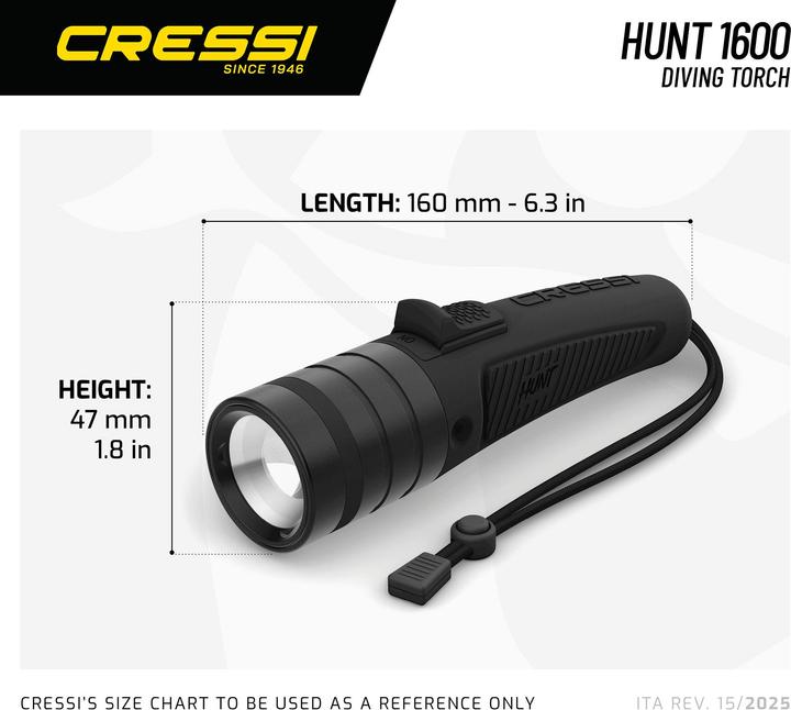 Actual product image Cressi Hunt 1600 (16.10 cm, 1600 lm)