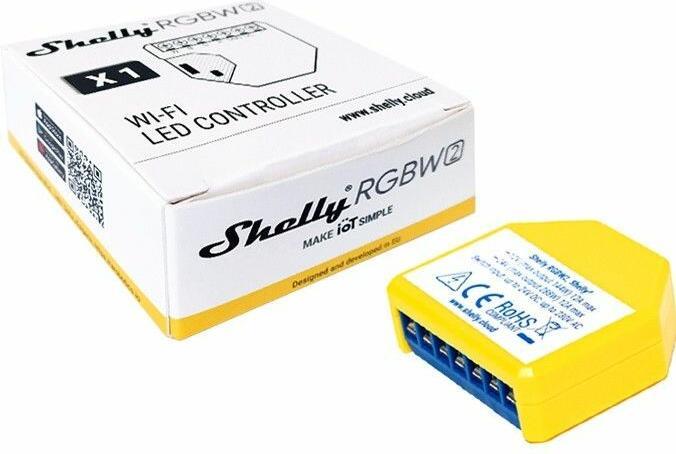 Actual product image Shelly RGBW2 (Dimming actuator)