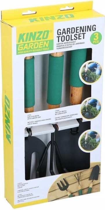 Actual product image Kinzo Garden tool soft grip 3pcs MT