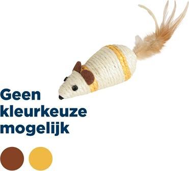 Productafbeelding Zolux Sisal Muis Assorti (Speel muis kat)