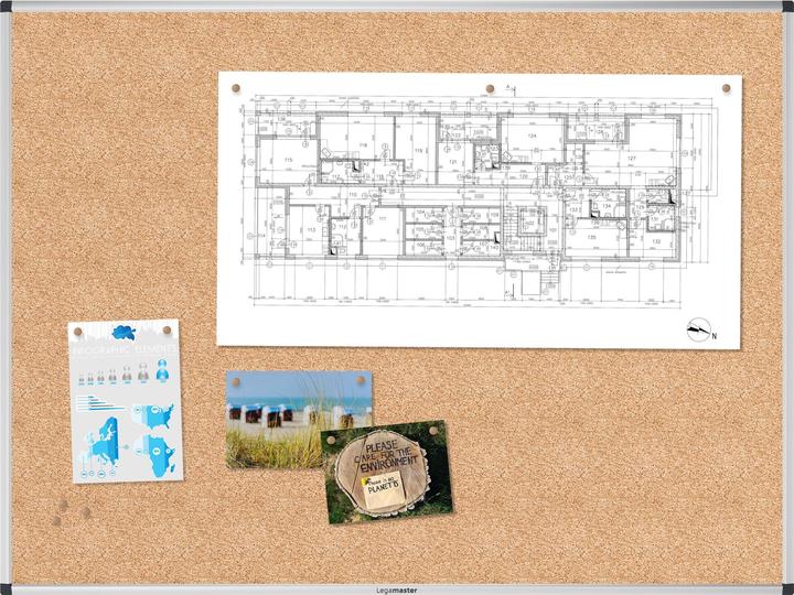 Produktbild Legamaster Pinnwand Unite 90 cm x 120 cm, Braun (Pinnwand, 120 x 90 cm)