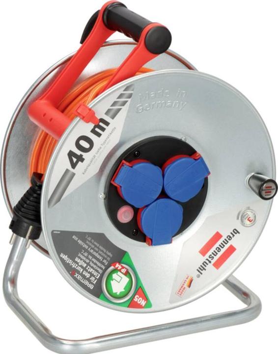 Produktbild Brennenstuhl 1198750 Kabeltrommel 40 m Orange Schutzkontakt-Stecker (40 m, 1.50 mm²)