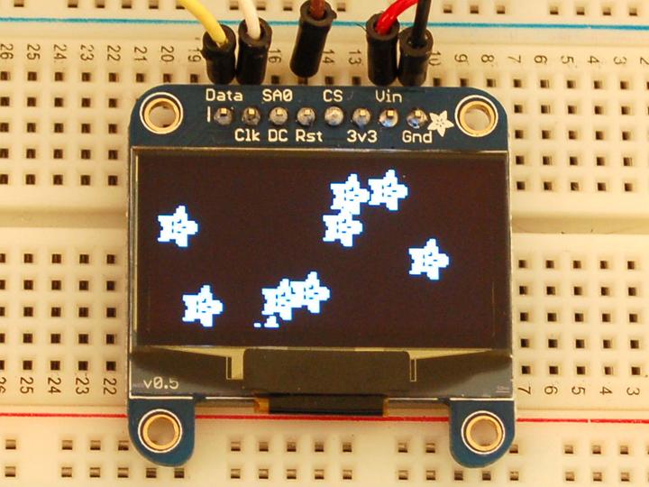 Actual product image Adafruit Monochrome 1.3" 128x64 OLED graphic display (Display)