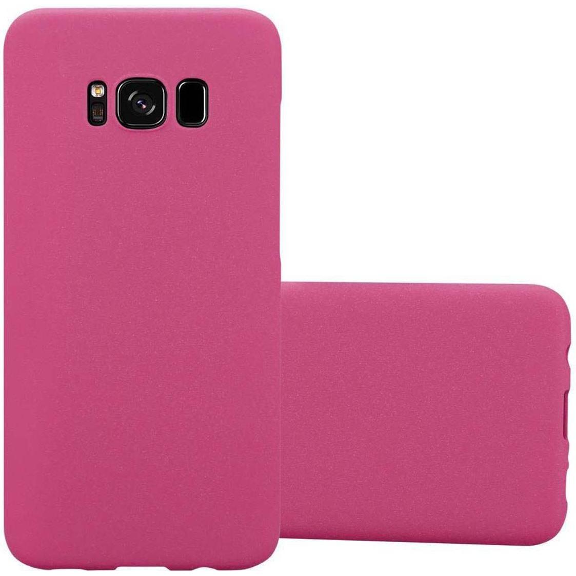 Cadorabo Hard Cover Frosty Cover (Samsung Galaxy S8+), Smartphone Hülle, Pink