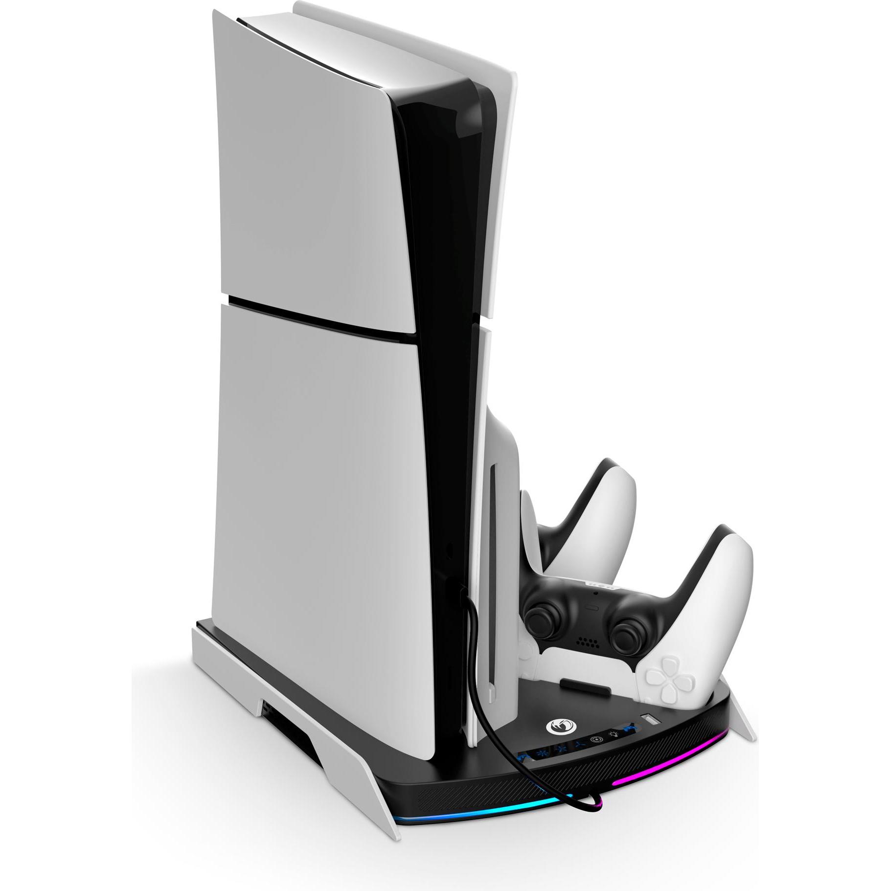 Bigben PLAYALL-Ladestation (PS5), Accessoires voor spelcomputers, Wit, Zwart