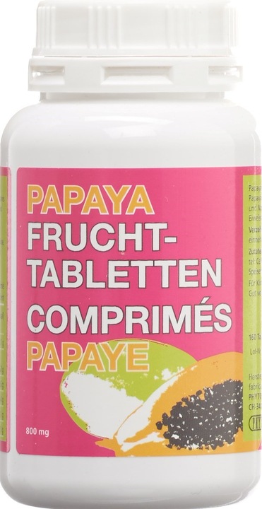 Produktbild Phytomed Papaya-Fruchttabletten (160 Stück, Tabletten, 154 g)