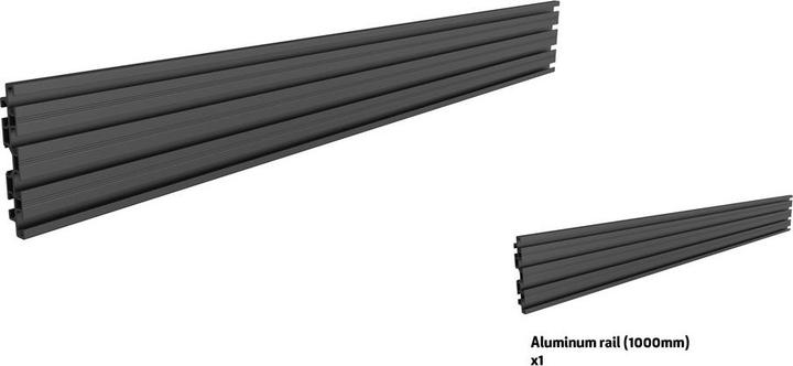 Image du produit Multibrackets Profilé en aluminium, système modulaire Pro, noir (Platines de montage / d'adaption)
