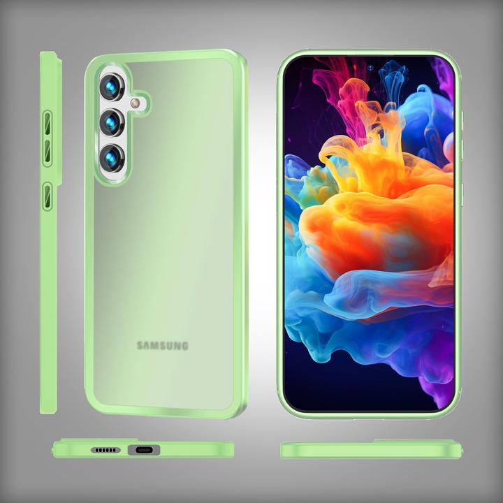 Actual product image Nalia Semi-transparent hybrid cover with protective frame (Samsung Galaxy S24)