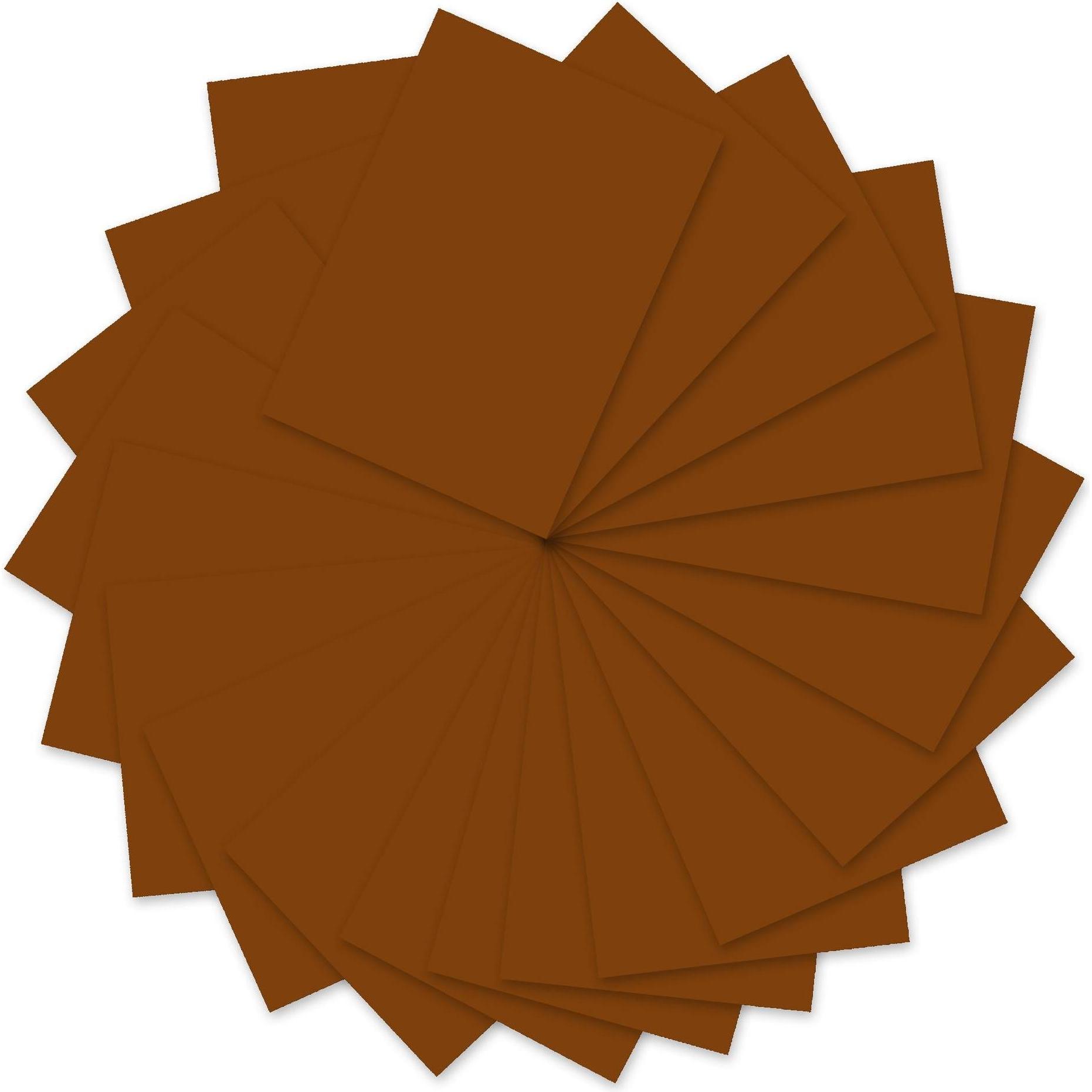 Ursus, Kopierpapier, Tonzeichenpapier A4, 130 g/m², 100 Blatt, Mittelbraun (130 g/m², A4)