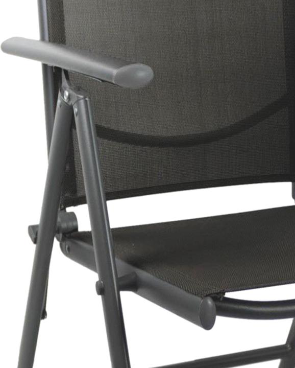 Produktbild Mojawo 8 Stk. Garten Klappstuhl Aluminium - Textilen Anthrazit / Anthrazit