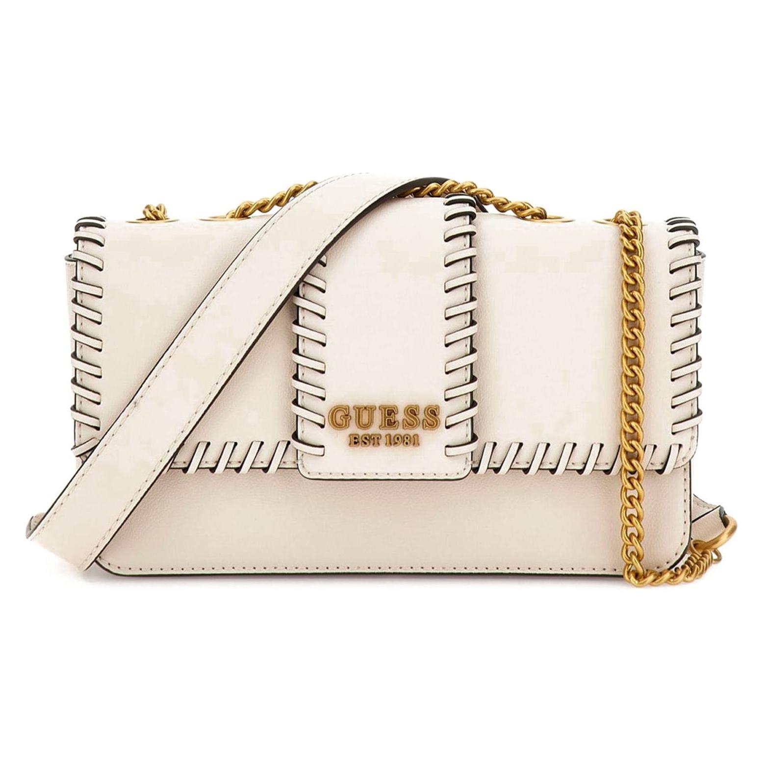 Guess, Damen, Handtasche, Libera Tri Compartment Crossbody Flap, Beige