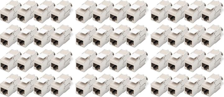 Digitus CAT 6A Keystone Jack, afgeschermd, 48 stuks aansluiting zonder gereedschap (Keystone module)