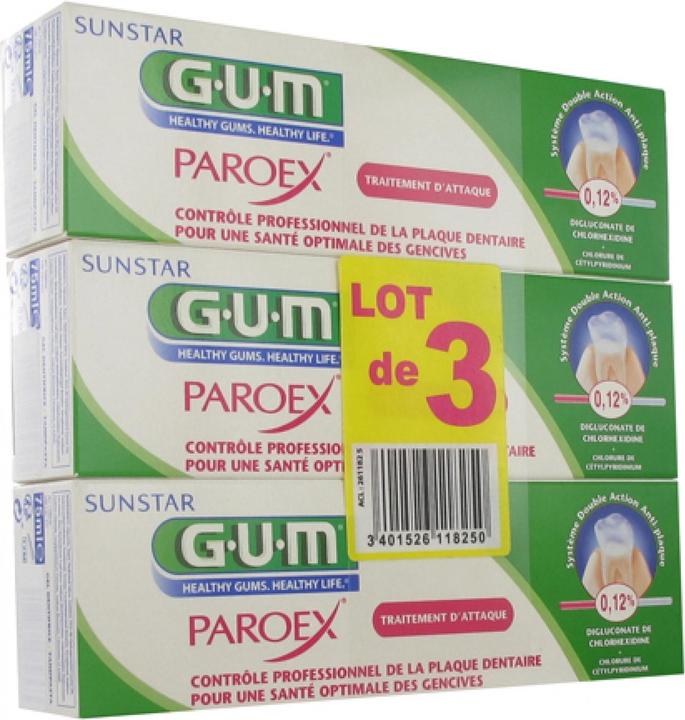 Produktbild GUM Paroex Gel - 3er Pack (75 ml)