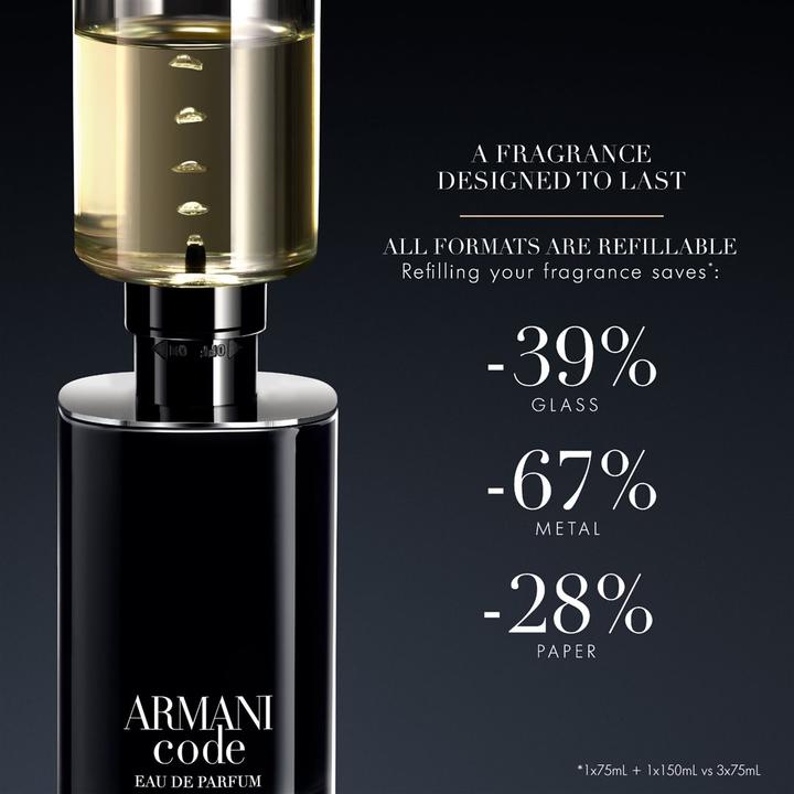 Immagine prodotto Giorgio Armani Codice bottiglia di ricarica (Eau de parfum, 150 ml)