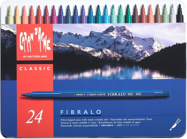 Immagine prodotto Caran d'Ache Fibralo Metallschachtel (Multicolore, 24 x)