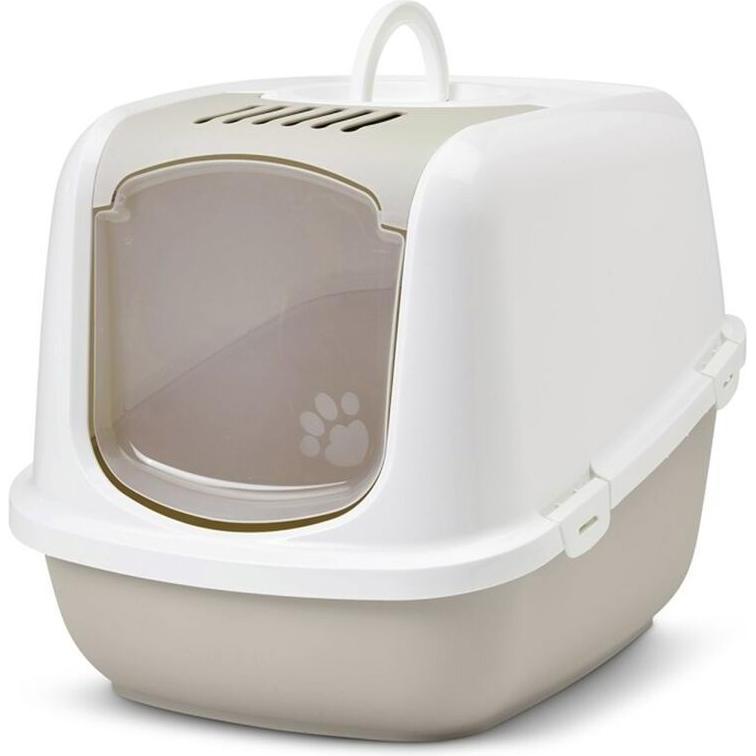 Meilleurs prix pour Savic Nestor XXL Maison de toilette moka / blanc pour chat - Maison de toilette pour chat