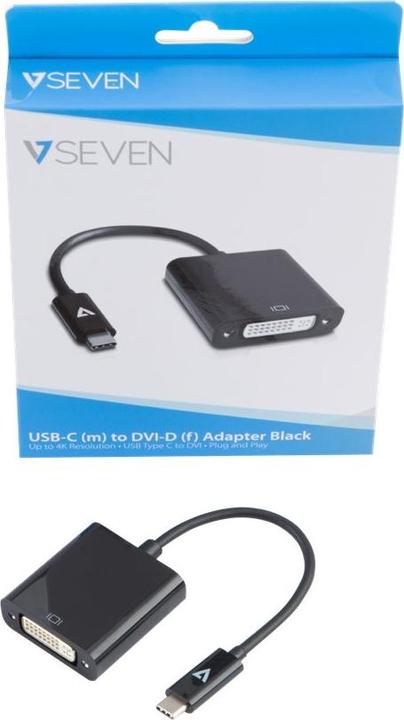 Produktbild V7 USB-C zu (DVI, 24 cm)