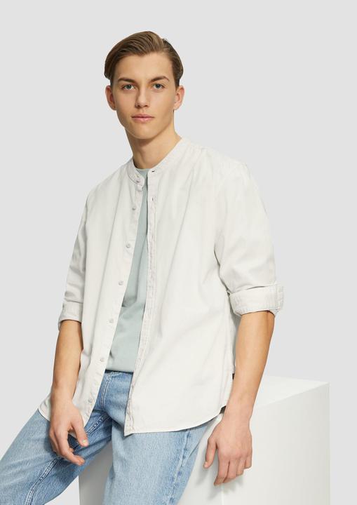 Actual product image S.Oliver Hemd Regular Fit: Gewaschenes Hemd mit Stickerei (XS)
