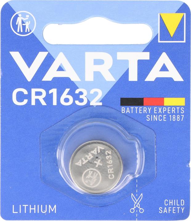 Produktbild Varta CR1632 Lithium Batterie 3 Volt 140mAh (CR1632, 140 mAh)