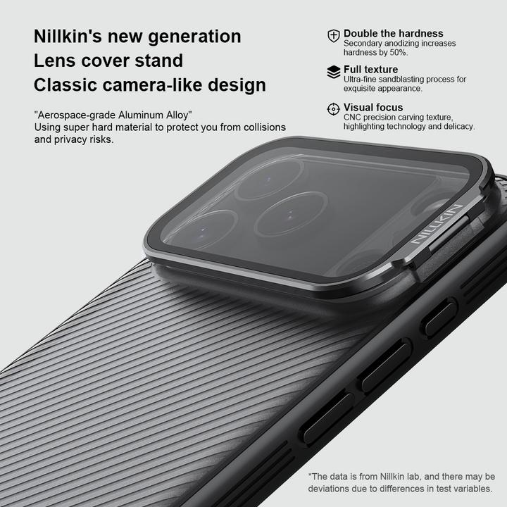Produktbild Nillkin CamShield Prop Rückseite für Apple iPhone 17 Pro Max, Transparent Schwarz (Apple iPhone 17 Pro Max)