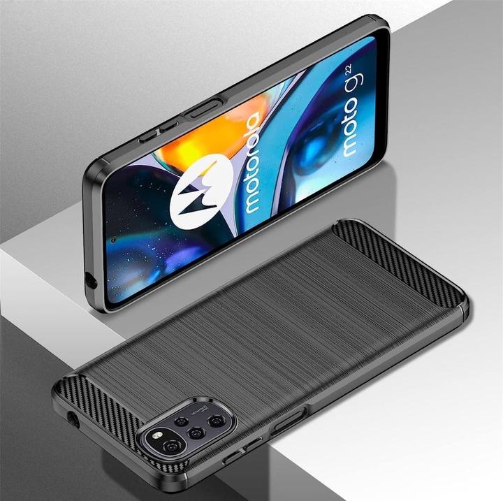 Produktbild Screenguard Motorola Moto G22 Hülle Carbon Brushed Soft TPU (Motorola Moto G22)