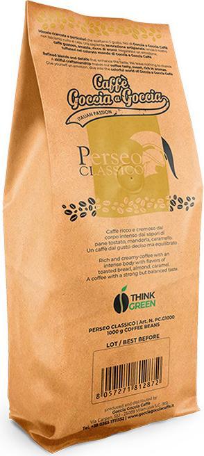 Actual product image Caffè Goccia a Goccia Goccia a Goccia coffee beans Perseo Classico (1 Kg) (1000 g)