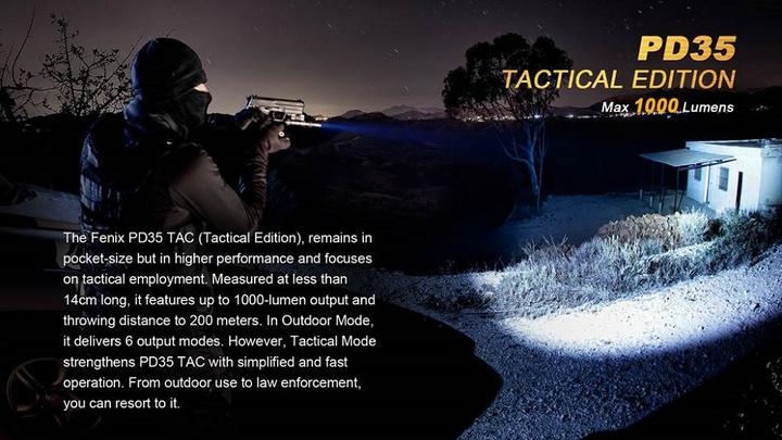 Produktbild Fenix Pd35 Tac (13.70 cm, 1000 lm)