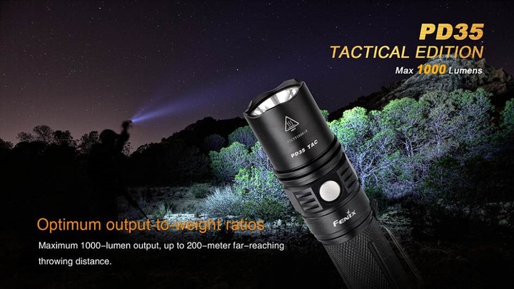 Actual product image Fenix Pd35 Tac (13.70 cm, 1000 lm)