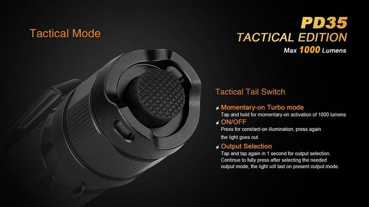 Produktbild Fenix Pd35 Tac (13.70 cm, 1000 lm)