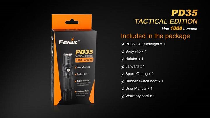 Produktbild Fenix Pd35 Tac (13.70 cm, 1000 lm)