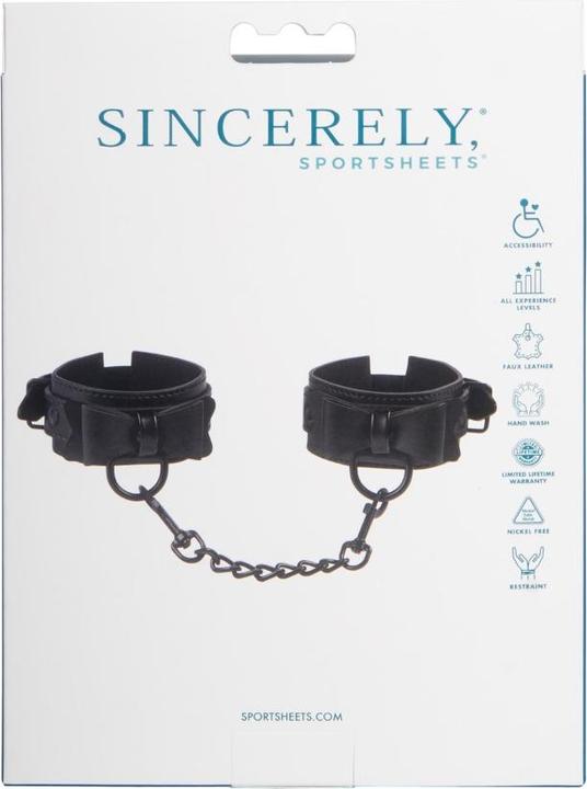 Actual product image Sportsheets Sincerely Bow Tie Cuffs