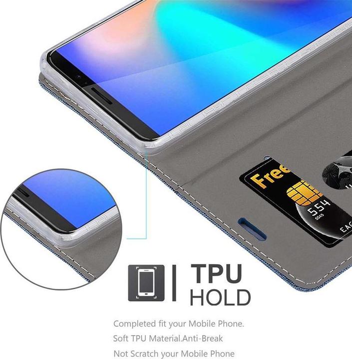 Produktbild Cadorabo Book Jeans Optik Cover (Samsung Galaxy J3 Pro)