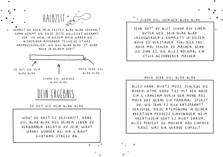 Produktbild Blah Blah Journal - Band 2 - Dein absolut verrücktes Mitmach-Buch - Mal es fertig! Von YouTuberin Fo (Deutsch, Foxy Draws, 2024)
