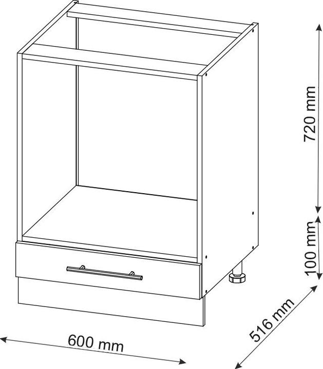 Immagine prodotto Vicco Herdumbauschrank Fame-Line (60 x 82 x 60 cm)
