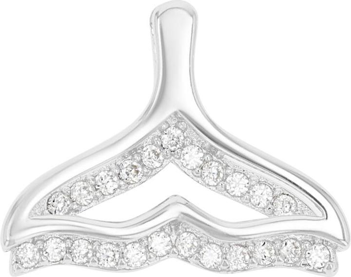 Produktbild Amor Anhänger für Damen, 925 Sterling Silber, Zirkonia synth. | Flosse (Silber 925)