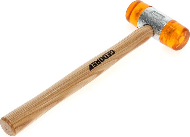 Actual product image Gedore Plastic mallet, Ø 40 mm, Interchangeable heads made of cellulose acetate, Robust ash handle (600 g)