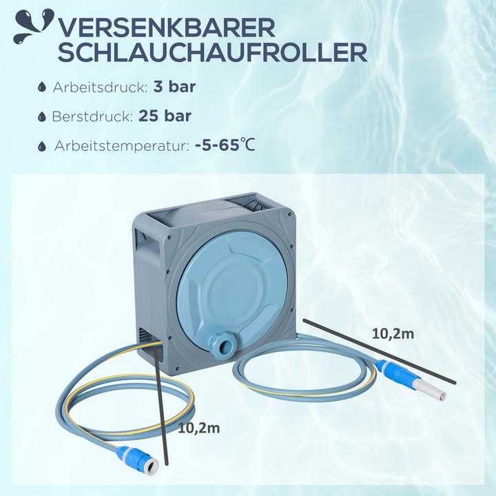 Actual product image Outsunny Hose reel with carrying handle (20 m)