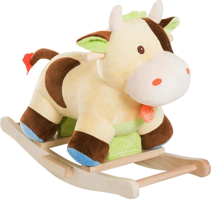 Produktbild Homcom Kinder Plüsch-Schaukeltier als Kuh