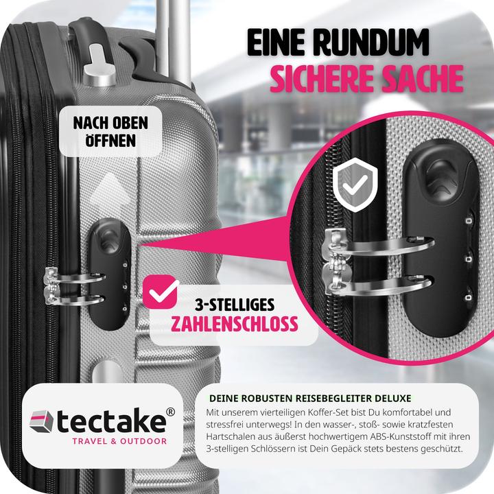 Immagine prodotto tectake Set di valigie rigide (106 l)
