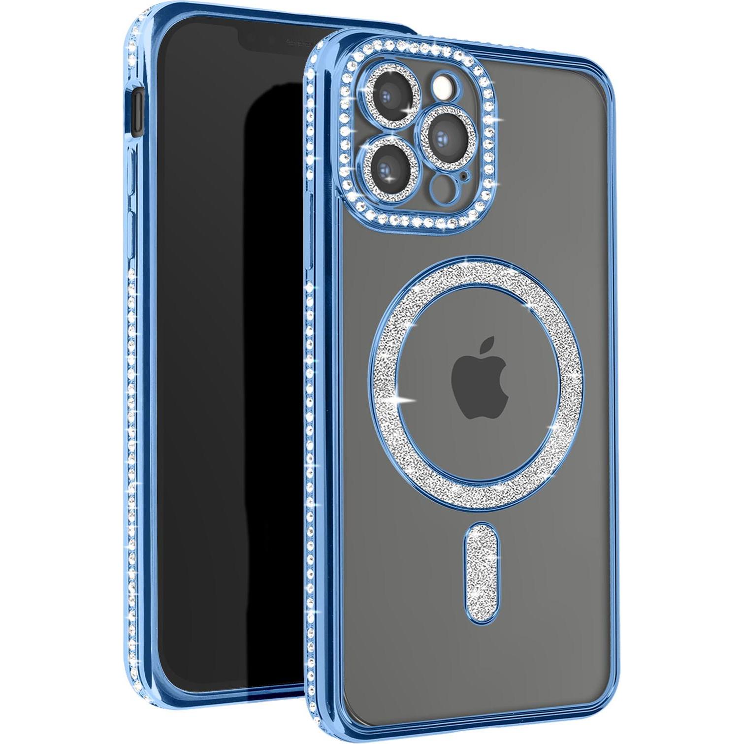 Avizar Glamor Guard Case (Apple iPhone 12 Pro Max), Smartphone Hülle, Blau